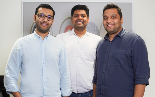 L to R Shreyans Jain Divay Jain and Sharad Jain